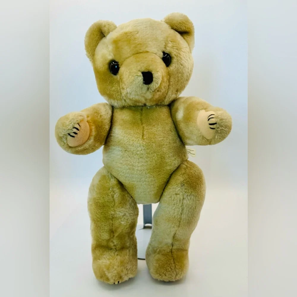 Midwest Importers‎ of Cannon Falls Teddy Bear Plush Tan Poseable 16” Vintage
